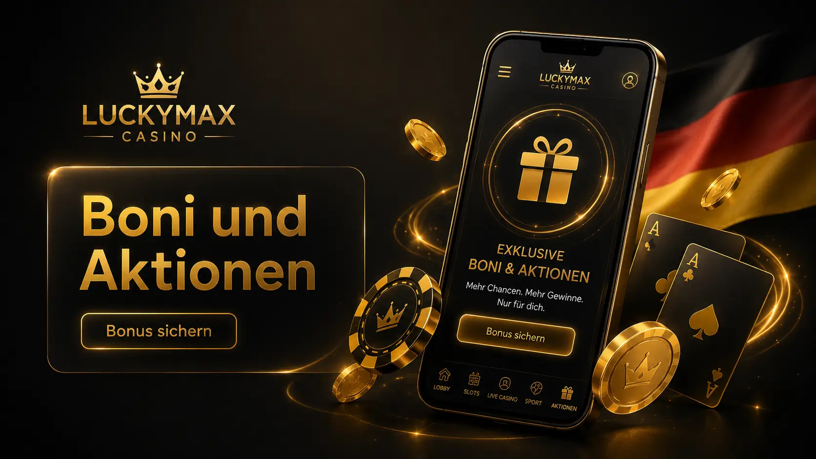 Die attraktivsten Boni und Aktionen im LuckyMax Casino